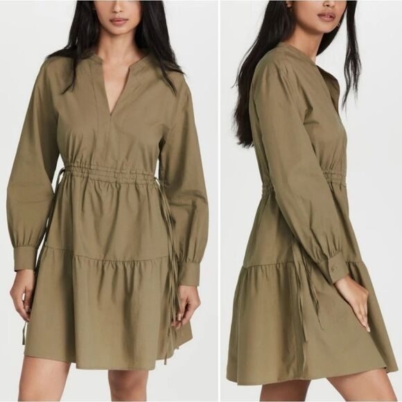 Rails Ivy Moss Long Sleeve Mini Dress Size Medium NWT - Picture 1 of 8